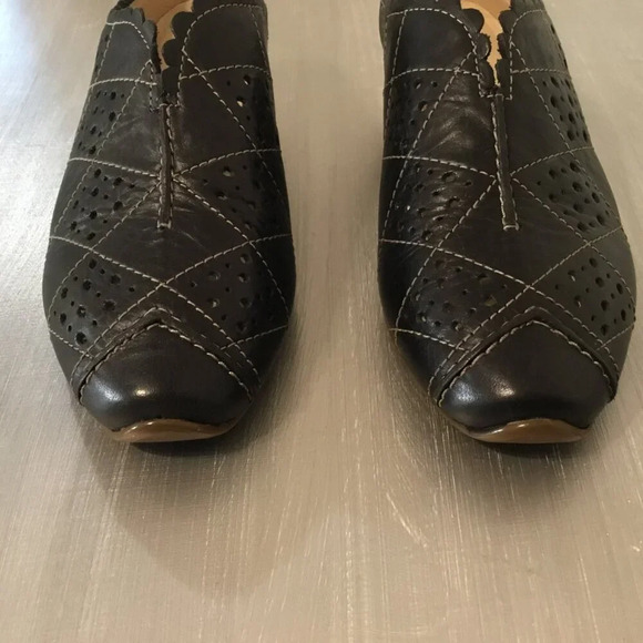 NWOT JOSEF Seibel Cyber Equipe Tina Leather Women’s  Mule (Size 36 EUR) Black - Picture 6 of 8